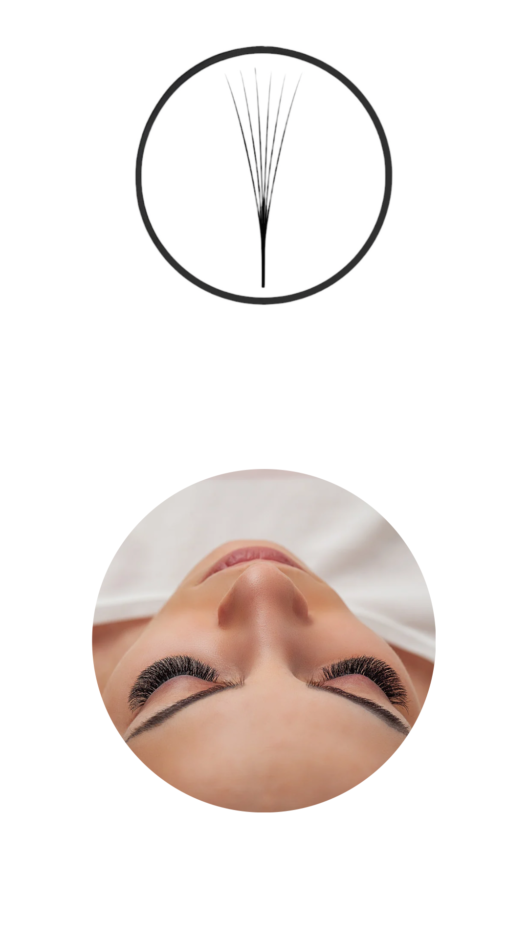 Cils préfait à la main en rondelle mixte 7 à 14mm